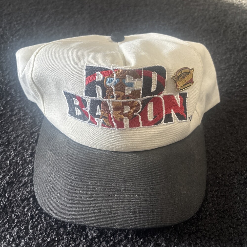 Vintage Red Baron  Hat Cap Snapback K-Products With PIN